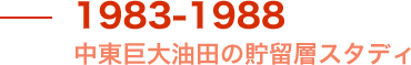 1983-1988 中東巨大油田の貯留層スタディ 